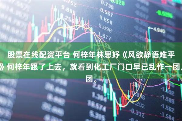 股票在线配资平台 何梓年林思妤《风欲静语难平》何梓年跟了上去，就看到化工厂门口早已乱作一团。